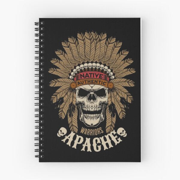 Item preview, Apache Warrior Skull - Native Authentic Headdress Art designed and sold by GenZFashion000.