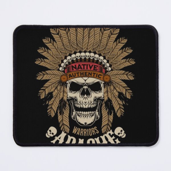 Item preview, Apache Warrior Skull - Native Authentic Headdress Art designed and sold by GenZFashion000.