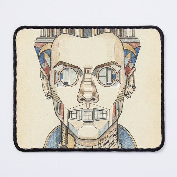 Item preview, Futuristic Pop Icon – Surreal Architectural Portrait designed and sold by ReVYBE.