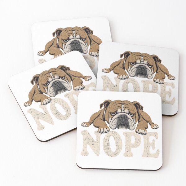 Item preview, NOPE Grumpy Bulldog designed and sold by Art Signature.