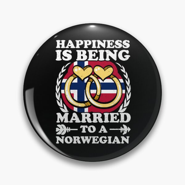 Item preview, Happiness Is Being Married To A Norwegian designed and sold by GabbyKash.