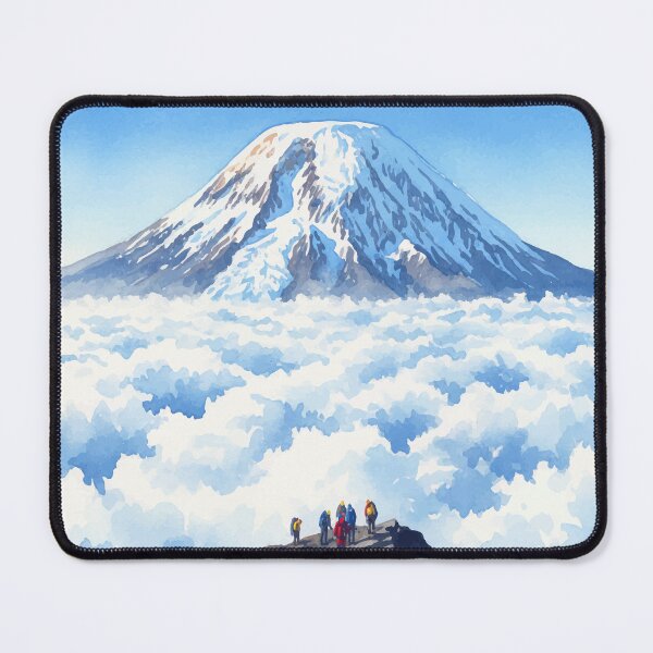 Item preview, Mount Kilimanjaro Tanzania - Snow Capped Vector Peak designed and sold by TheDesignDen21.