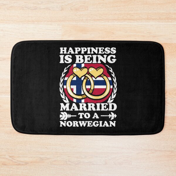 Item preview, Happiness Is Being Married To A Norwegian designed and sold by GabbyKash.