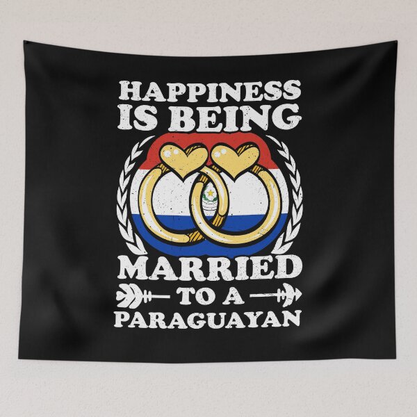 Item preview, Happiness Is Being Married To A Paraguayan designed and sold by GabbyKash.