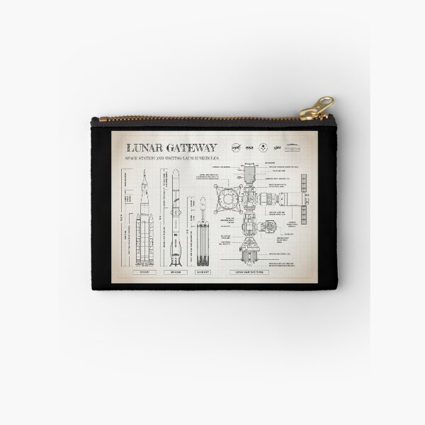 Item preview, Lunar Gateway. Space Station and Visiting Launch Vehicles (Ivory Brown) designed and sold by BGALAXY.