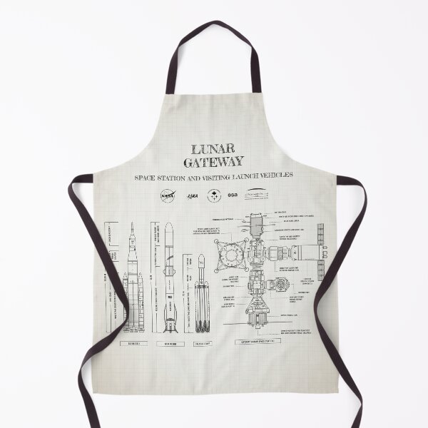 Item preview, Lunar Gateway. Space Station and Visiting Launch Vehicles (Ivory Brown) designed and sold by BGALAXY.
