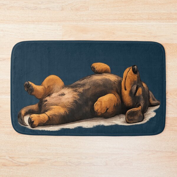 Item preview, Dachshund Napping – Belly Up Relaxed Sausage Dog designed and sold by OneMoments.