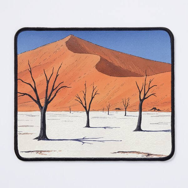 Item preview, Deadvlei Namibia - Skeleton Trees Watercolor Art designed and sold by TheDesignDen21.