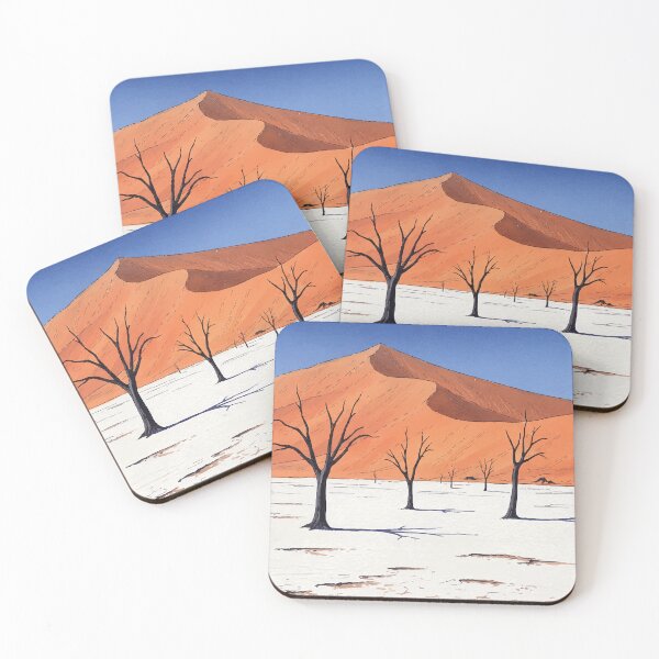 Item preview, Deadvlei Namibia - Skeleton Trees Watercolor Art designed and sold by TheDesignDen21.