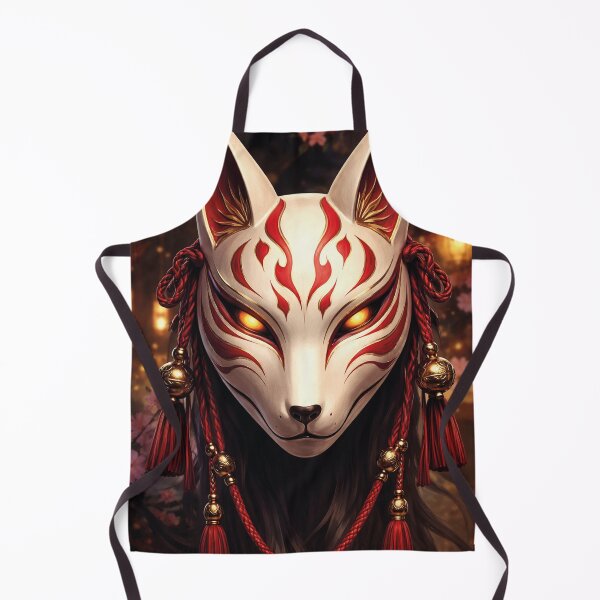 Item preview, Mystical Kitsune Mask – Japanese Folk Art designed and sold by Mauswohn.