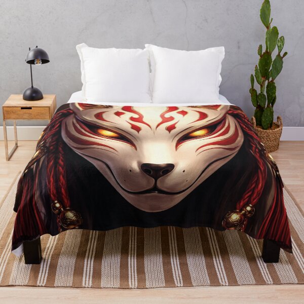 Item preview, Mystical Kitsune Mask – Japanese Folk Art designed and sold by Mauswohn.