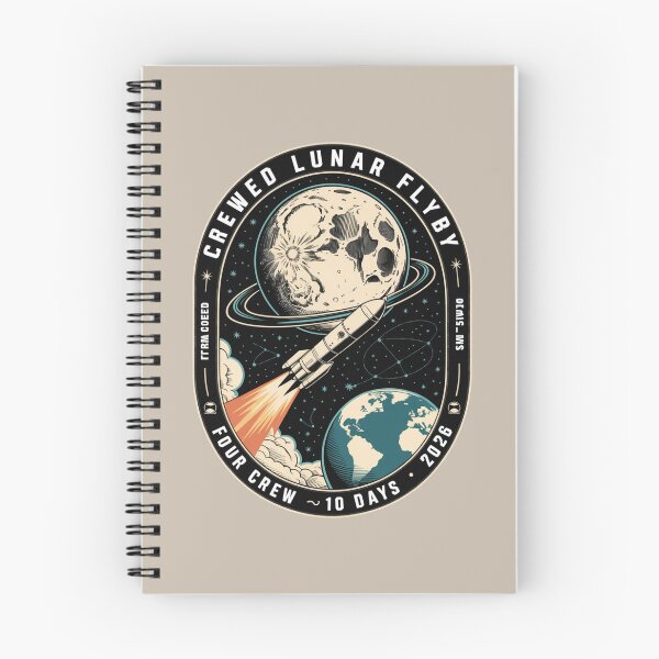 Item preview, space - moon - lunar flyby - moon mission - crewed mission - spaceflight - astronaut - crewed lunar flyby - rocket - spacecraft - capsule - orbit - exploration - lunar - moon lover  designed and sold by JansenGS.
