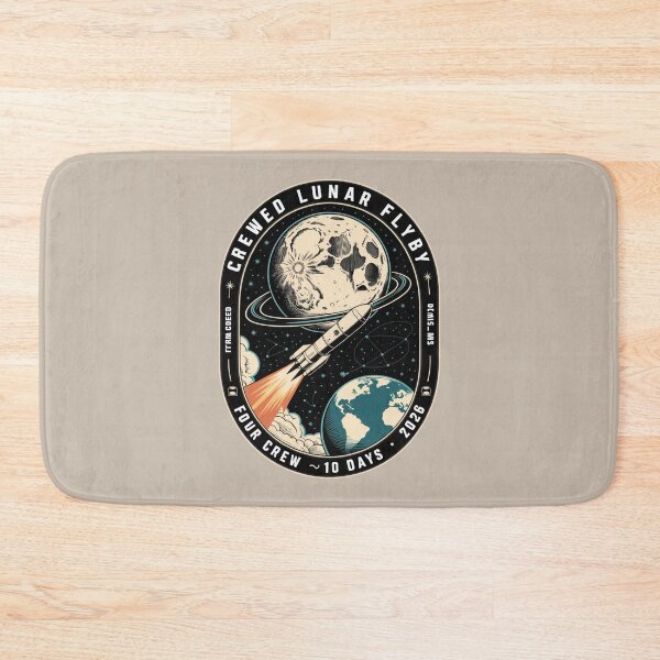 Item preview, space - moon - lunar flyby - moon mission - crewed mission - spaceflight - astronaut - crewed lunar flyby - rocket - spacecraft - capsule - orbit - exploration - lunar - moon lover  designed and sold by JansenGS.