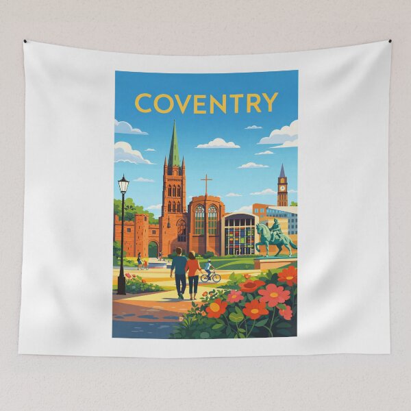 Item preview, Coventry Cathedral, Holy Trinity Church and Broadgate in Coventry City Centre designed and sold by Aryabek.