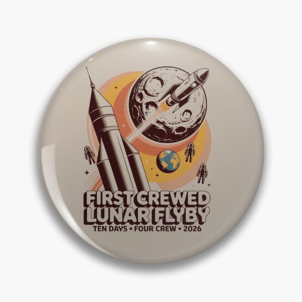 Item preview, space - moon - lunar flyby - moon mission - crewed mission - spaceflight - astronaut - crewed lunar flyby - rocket - spacecraft - capsule - orbit - exploration - lunar - moon lover  designed and sold by JansenGS.