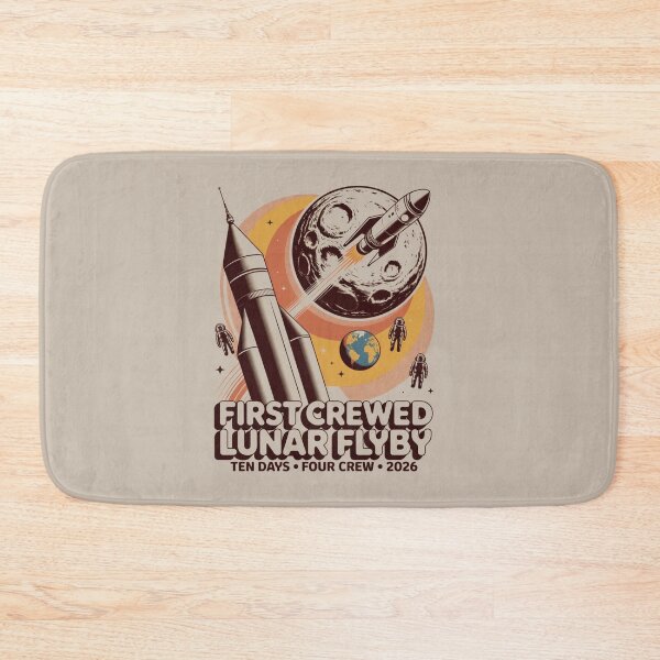 Item preview, space - moon - lunar flyby - moon mission - crewed mission - spaceflight - astronaut - crewed lunar flyby - rocket - spacecraft - capsule - orbit - exploration - lunar - moon lover  designed and sold by JansenGS.