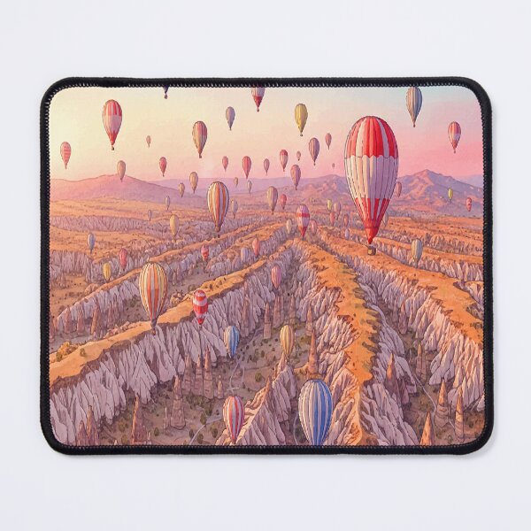 Item preview, Cappadocia Turkey - Hot Air Balloon Watercolor Scenery designed and sold by TheDesignDen21.