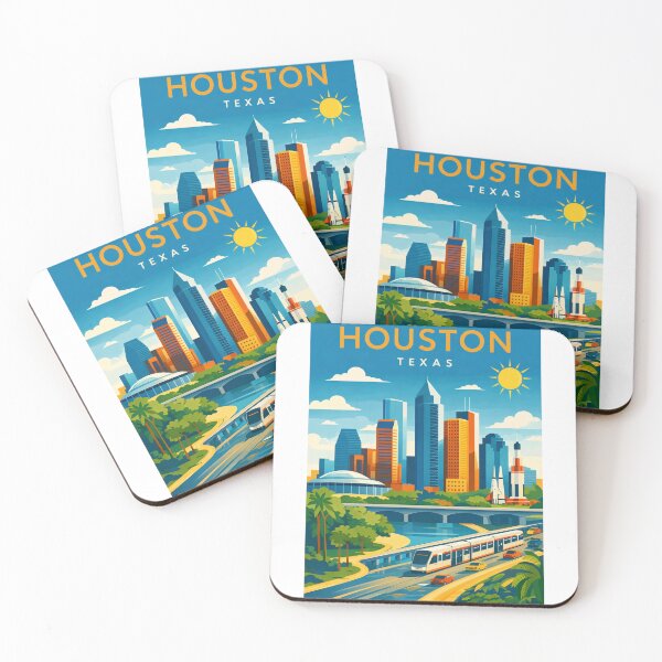Item preview, Houston Texas Skyline with Buffalo Bayou and Texas Medical Center designed and sold by Aryabek.