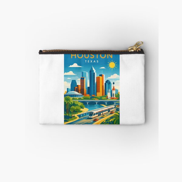 Item preview, Houston Texas Skyline with Buffalo Bayou and Texas Medical Center designed and sold by Aryabek.