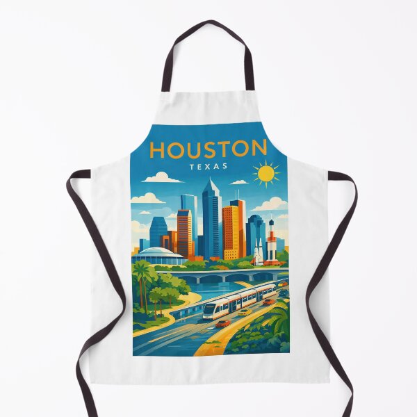 Item preview, Houston Texas Skyline with Buffalo Bayou and Texas Medical Center designed and sold by Aryabek.