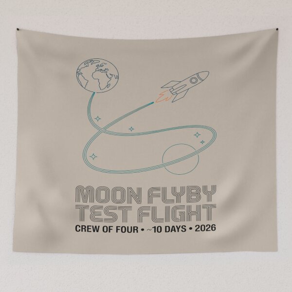 Item preview, space - moon - lunar flyby - moon mission - crewed mission - spaceflight - astronaut - crewed lunar flyby - rocket - spacecraft - capsule - orbit - exploration - lunar - moon lover  designed and sold by JansenGS.