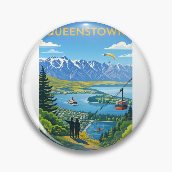 Item preview, Queenstown and Lake Wakatipu with The Remarkables designed and sold by Aryabek.