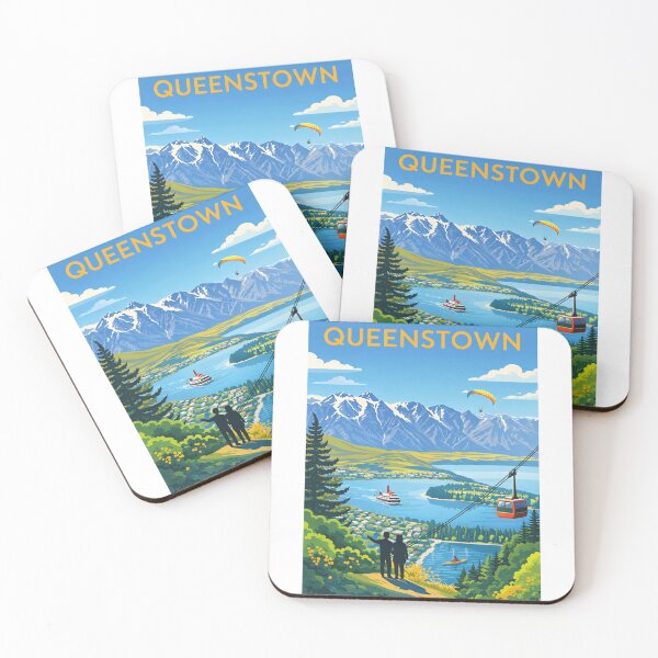 Item preview, Queenstown and Lake Wakatipu with The Remarkables designed and sold by Aryabek.