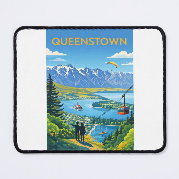 Item preview, Queenstown and Lake Wakatipu with The Remarkables designed and sold by Aryabek.
