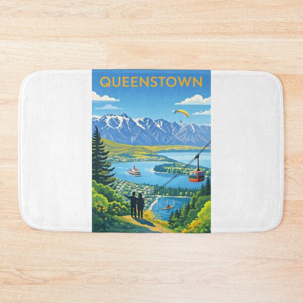 Item preview, Queenstown and Lake Wakatipu with The Remarkables designed and sold by Aryabek.