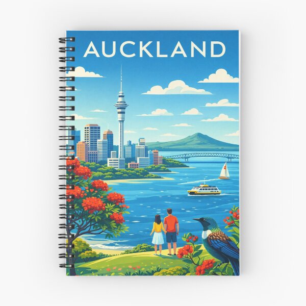 Item preview, Auckland Skyline with Sky Tower and Waitematā Harbour designed and sold by Aryabek.