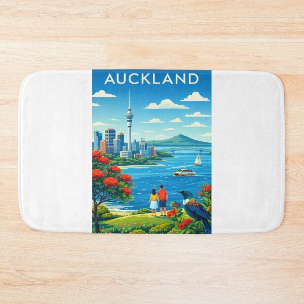Item preview, Auckland Skyline with Sky Tower and Waitematā Harbour designed and sold by Aryabek.