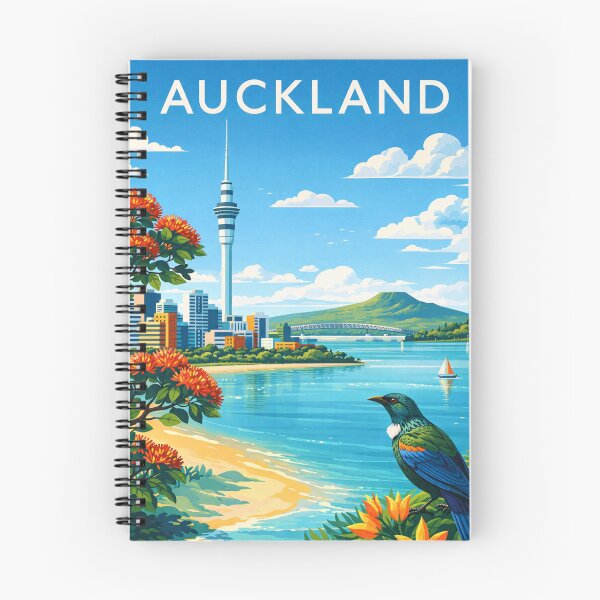Item preview, Auckland Harbour with Sky Tower and Rangitoto Island designed and sold by Aryabek.
