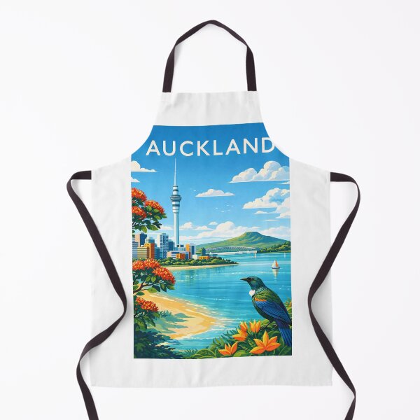 Item preview, Auckland Harbour with Sky Tower and Rangitoto Island designed and sold by Aryabek.