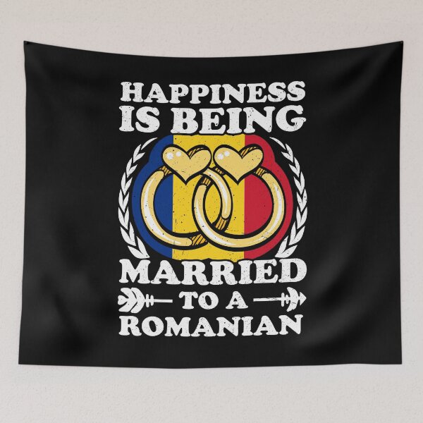 Item preview, Happiness Is Being Married To A Romanian designed and sold by GabbyKash.