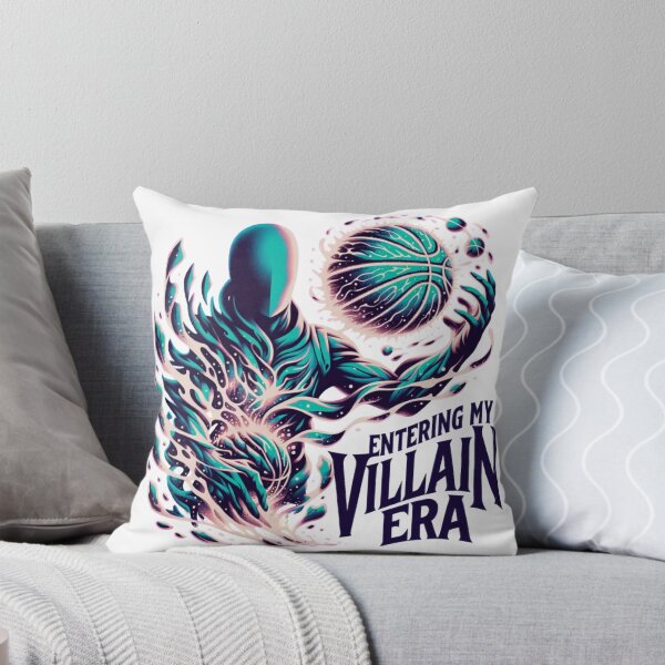 Item preview, Entering My Villain Era Basketball Art – Neon Cosmic Athlete designed and sold by TI Creative.