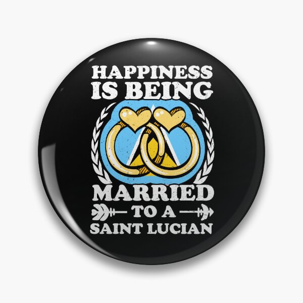 Item preview, Happiness Is Being Married To A Saint Lucian designed and sold by GabbyKash.