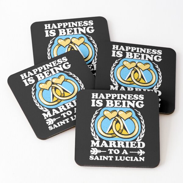 Item preview, Happiness Is Being Married To A Saint Lucian designed and sold by GabbyKash.