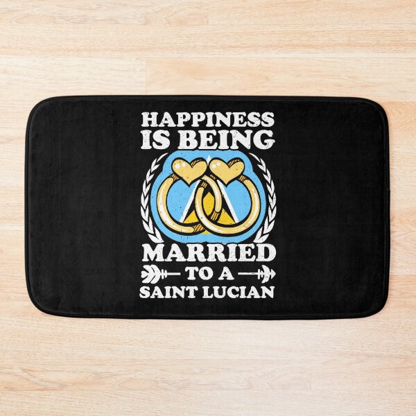 Item preview, Happiness Is Being Married To A Saint Lucian designed and sold by GabbyKash.