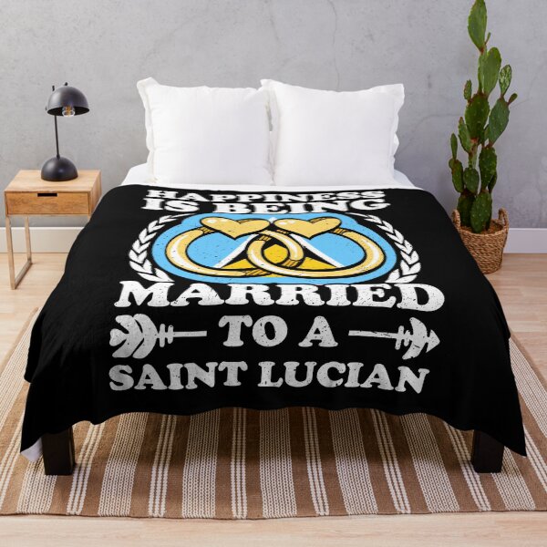Item preview, Happiness Is Being Married To A Saint Lucian designed and sold by GabbyKash.