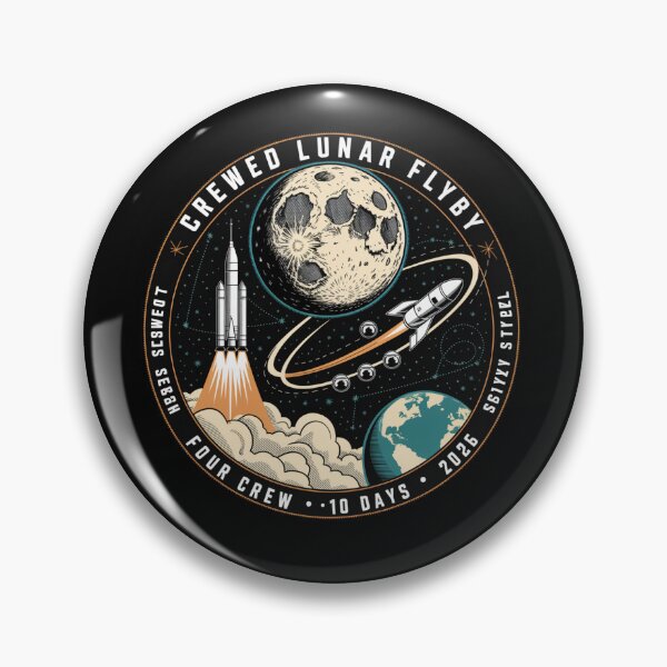 Item preview, space - moon - lunar flyby - moon mission - crewed mission - spaceflight - astronaut - crewed lunar flyby - rocket - spacecraft - capsule - orbit - exploration - lunar - moon lover  designed and sold by JansenGS.