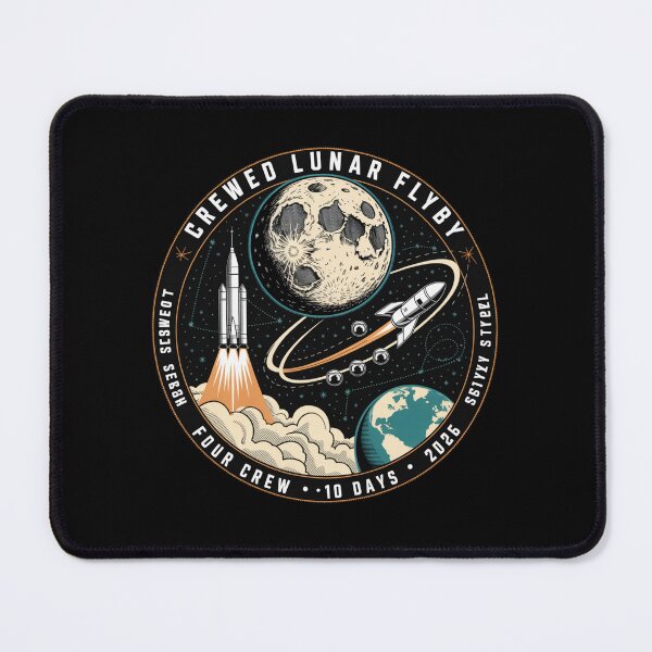 Item preview, space - moon - lunar flyby - moon mission - crewed mission - spaceflight - astronaut - crewed lunar flyby - rocket - spacecraft - capsule - orbit - exploration - lunar - moon lover  designed and sold by JansenGS.