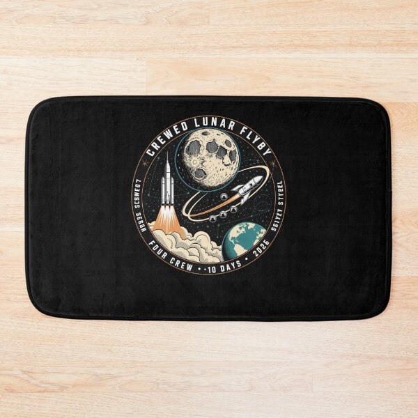 Item preview, space - moon - lunar flyby - moon mission - crewed mission - spaceflight - astronaut - crewed lunar flyby - rocket - spacecraft - capsule - orbit - exploration - lunar - moon lover  designed and sold by JansenGS.