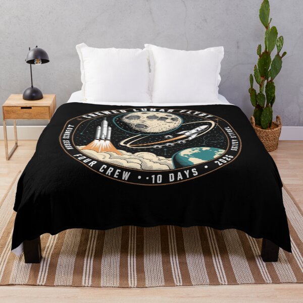 Item preview, space - moon - lunar flyby - moon mission - crewed mission - spaceflight - astronaut - crewed lunar flyby - rocket - spacecraft - capsule - orbit - exploration - lunar - moon lover  designed and sold by JansenGS.