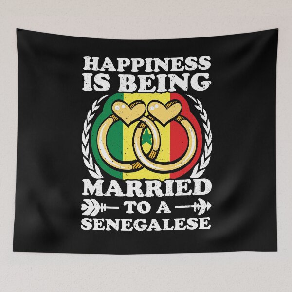 Item preview, Happiness Is Being Married To A Senegalese designed and sold by GabbyKash.