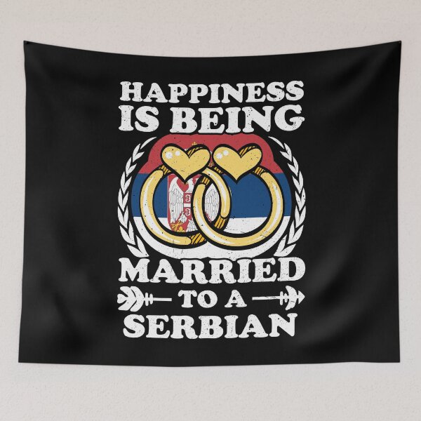 Item preview, Happiness Is Being Married To A Serbian designed and sold by GabbyKash.