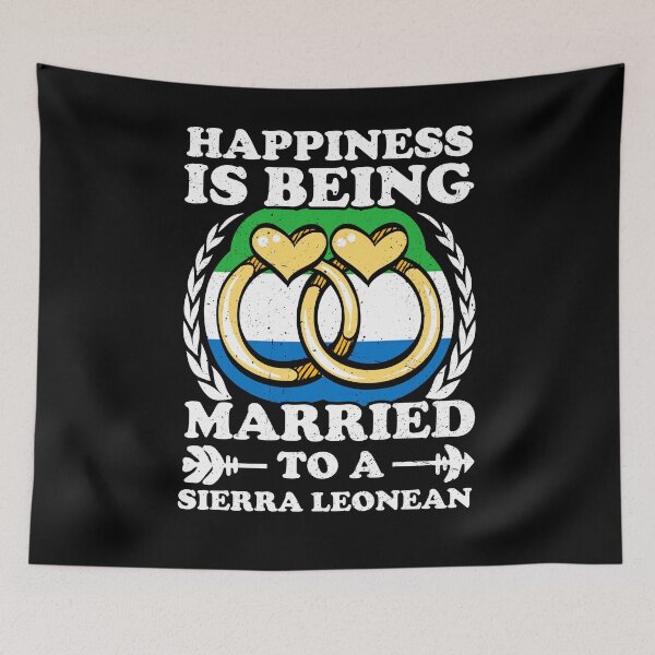 Item preview, Happiness Is Being Married To A Sierra Leonean designed and sold by GabbyKash.