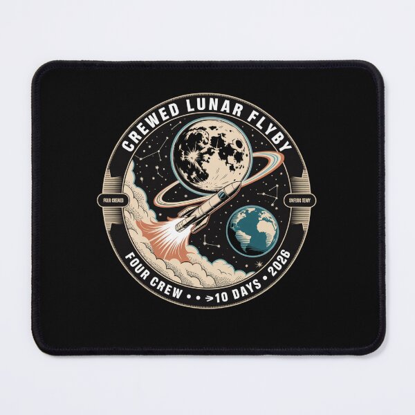 Item preview, space - moon - lunar flyby - moon mission - crewed mission - spaceflight - astronaut - crewed lunar flyby - rocket - spacecraft - capsule - orbit - exploration - lunar - moon lover  designed and sold by JansenGS.