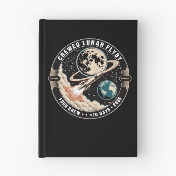Item preview, space - moon - lunar flyby - moon mission - crewed mission - spaceflight - astronaut - crewed lunar flyby - rocket - spacecraft - capsule - orbit - exploration - lunar - moon lover  designed and sold by JansenGS.