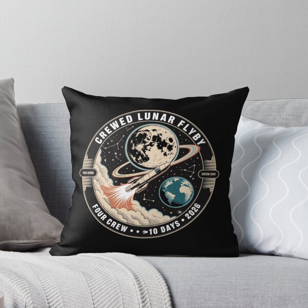 Item preview, space - moon - lunar flyby - moon mission - crewed mission - spaceflight - astronaut - crewed lunar flyby - rocket - spacecraft - capsule - orbit - exploration - lunar - moon lover  designed and sold by JansenGS.