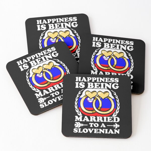 Item preview, Happiness Is Being Married To A Slovenian designed and sold by GabbyKash.